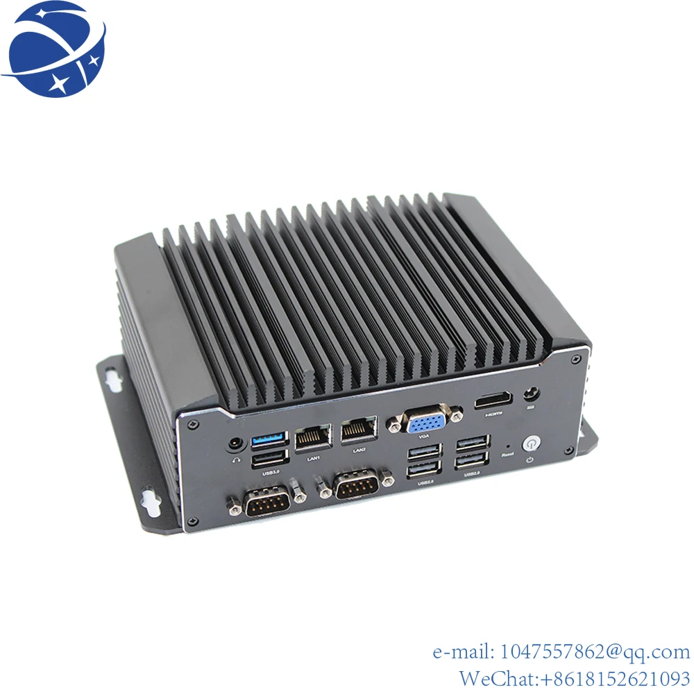 Мини-компьютер BYT35 x86, 2 lan 1000M ethernet 4 * COM RS232 2 RS485 6 usb
