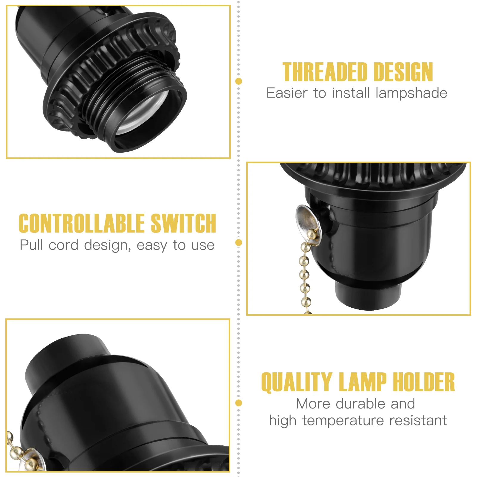 Mobestech 2 шт. пластиковые цоколи для ламп адаптер E27 держатель лампы подвесной винт
