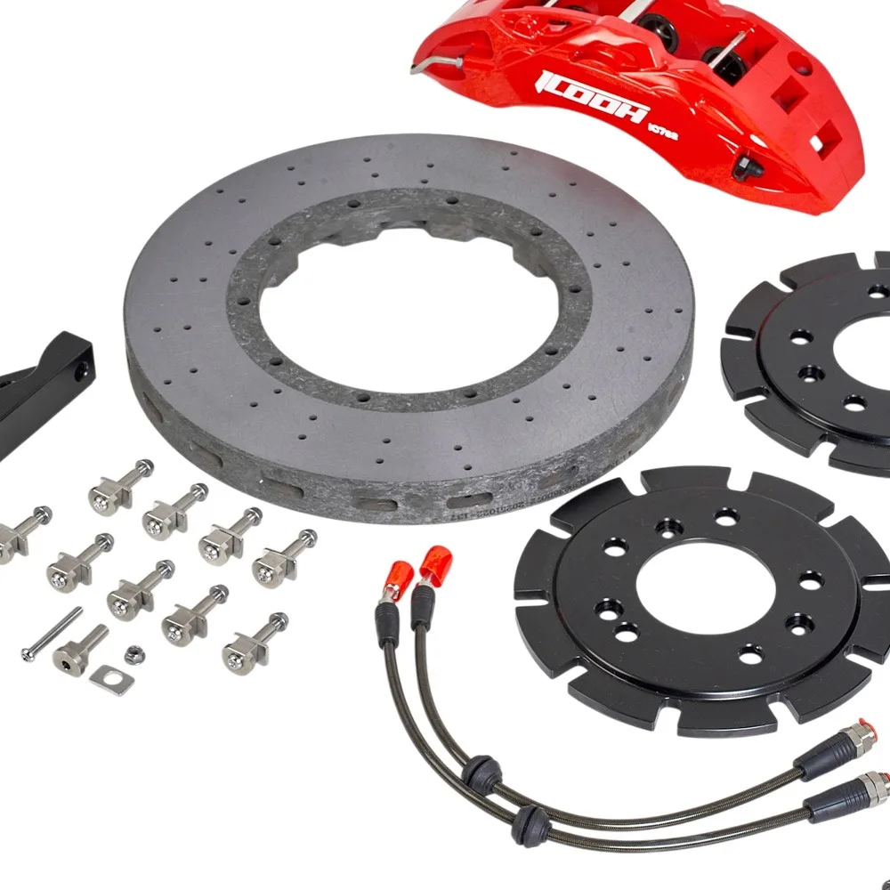 Фото Высококачественный комплект передних тормозных суппортов IC7 Carbon Ceramic Disc 380X32 с 6-поршневыми суппортами, подходит для BMW X6 X6 M (E71) 2008-2015 гг. №2