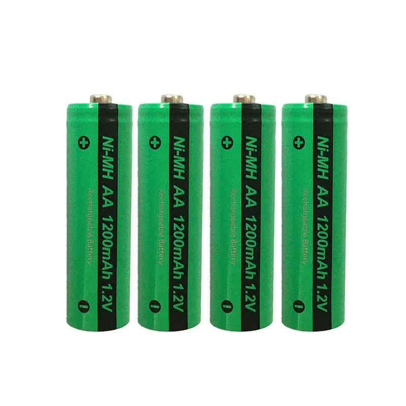 

4pcs PKCELL AA NiMH Rechargeable Battery aa 1200mAh 1.2V Ni-MH Industrial Batteries Bateria Button Top