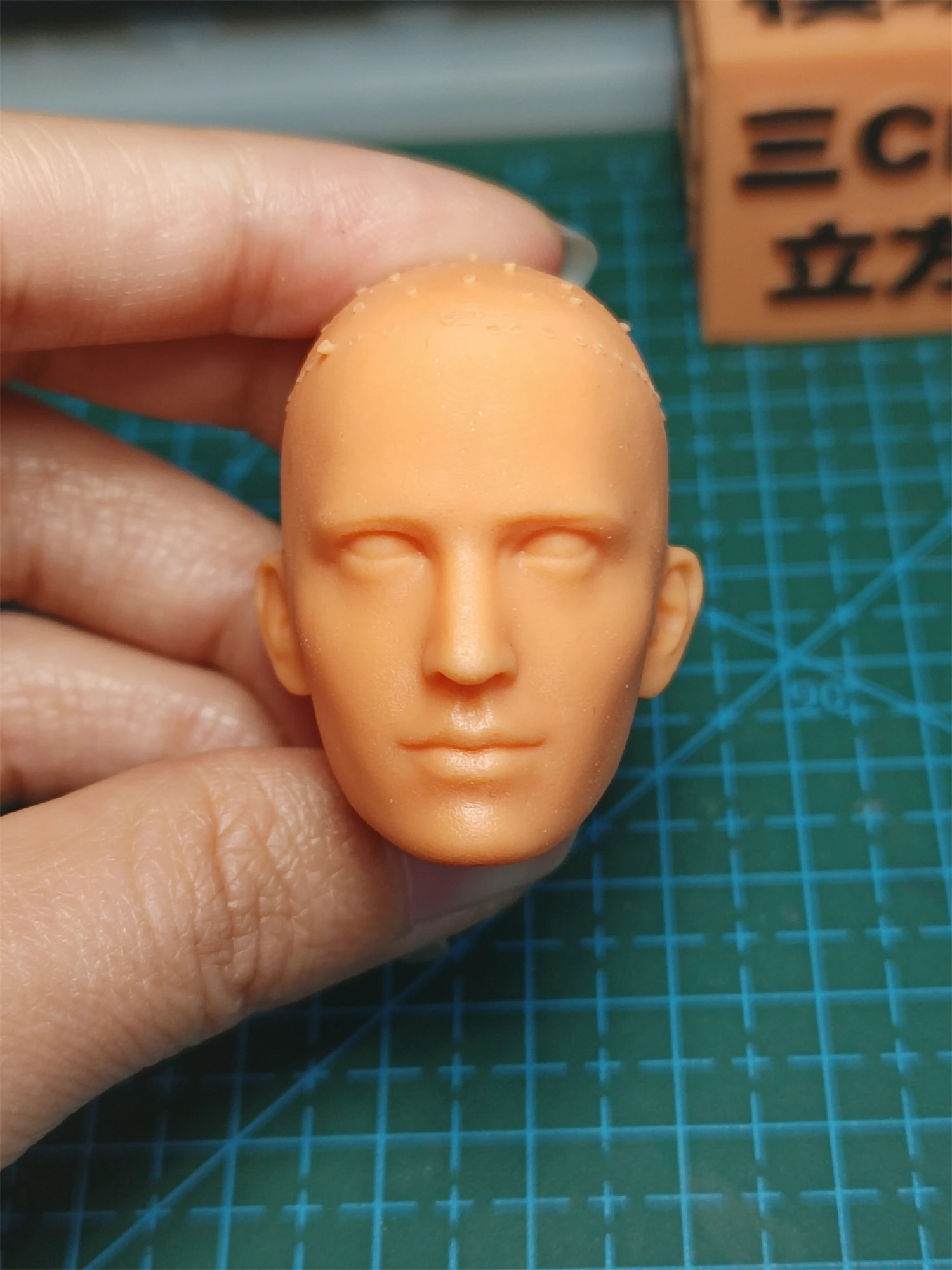 

1/6 1/12 Unpainted Eva Green Head Carved Model Toys DIY Female Girl Action Figure Doll