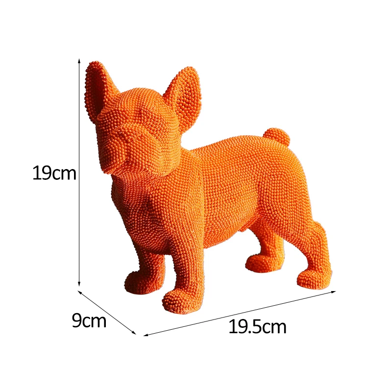 Гранулированные фигурки собак скульптура европейские креативные животные из
