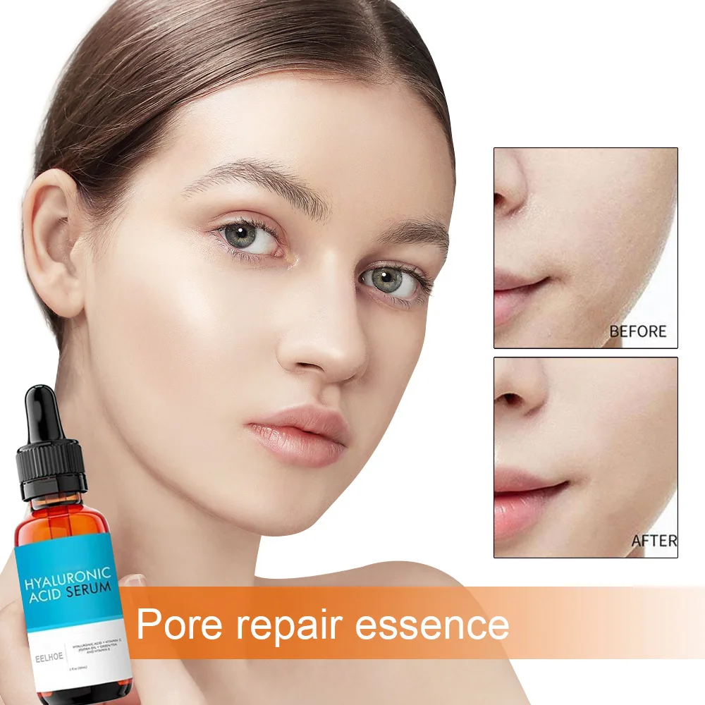 

Hyaluronic Acid Shrink Pore Essence Facial Moisturizing Whitening Serum Repair Large Pores Skin Care Repair Liquid Skin Care