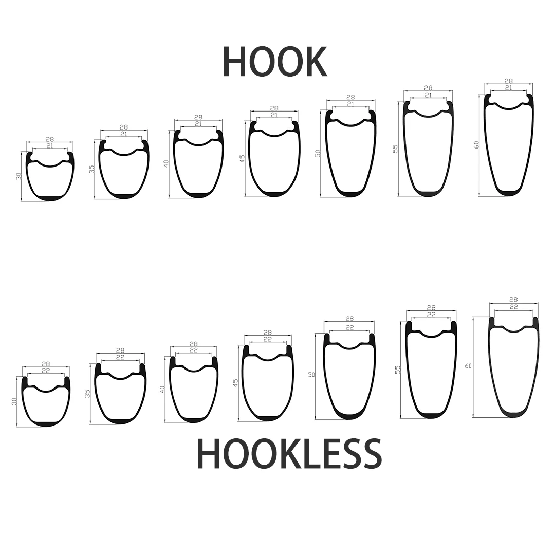 Гравийный велосипед Ширина 28 мм диск 700c дорожные фотоколесные колеса 30/35/40/45/50/55/60