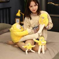 18 65cm funny woongjang dolls kawaii soft stuffed yellow banana man plush toys korea popular anime appease dolls for kids gifts