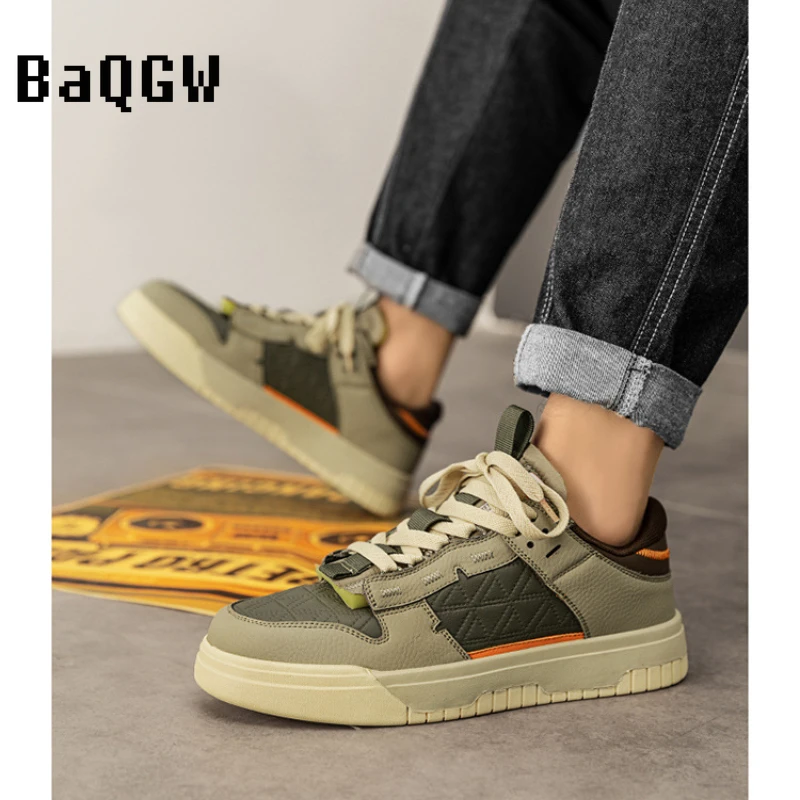 Кроссовки мужские на шнуровке дизайнерская повседневная обувь для скейта