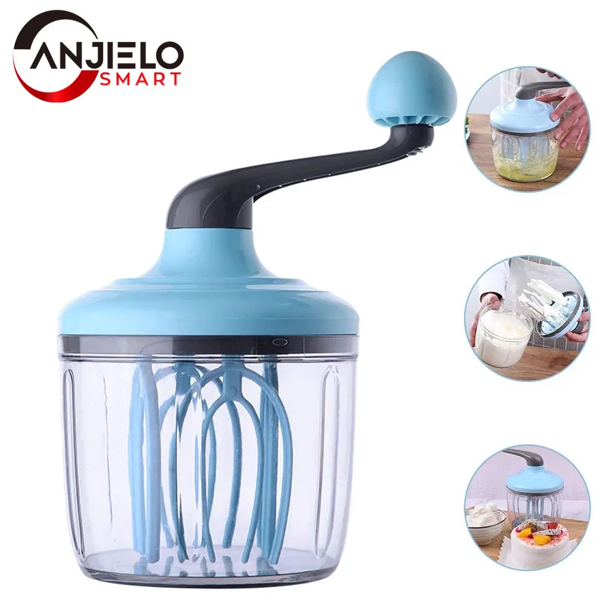 Multifunction 4-Axis Effortless Manual Blender Cream Butter Mixer Egg Whisk Baking Supply Kitchen Beater Eco Friendly Gadgets