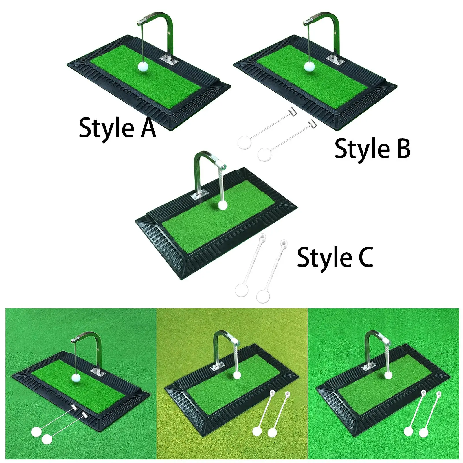 

Portable Golf Swing Trainer Indoor/Outdoor Swing Groover Swing Practice Mat