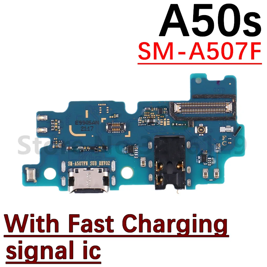 Фото Соединитель док-станции, USB-порт для зарядки для Samsung Galaxy A10s, A20s, A30s, A50s, A70s, материнская плата, гибкий кабель №5