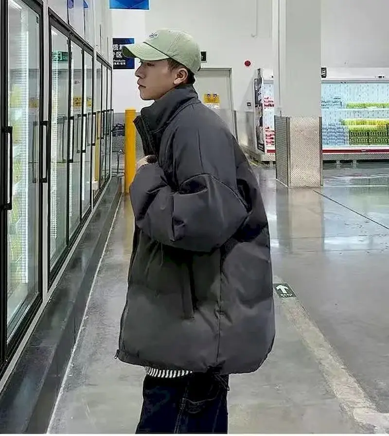 Winter Men's and Women's Bread Jackets Fashion Stand-up Collar Thickened Outer Wear Personalized Bread Jackets Warm Thick Coat