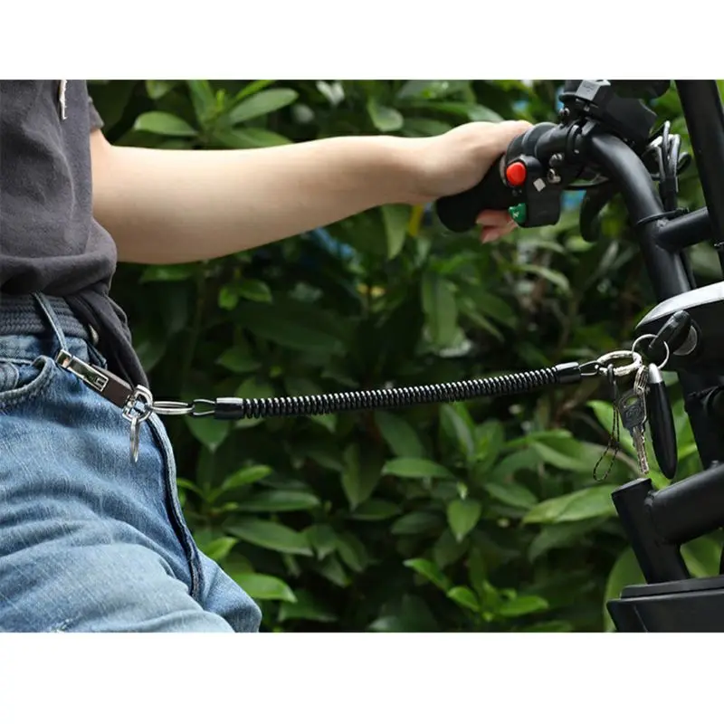 10 шт. пружинный шнур спиральный растягивающийся брелок для безопасности