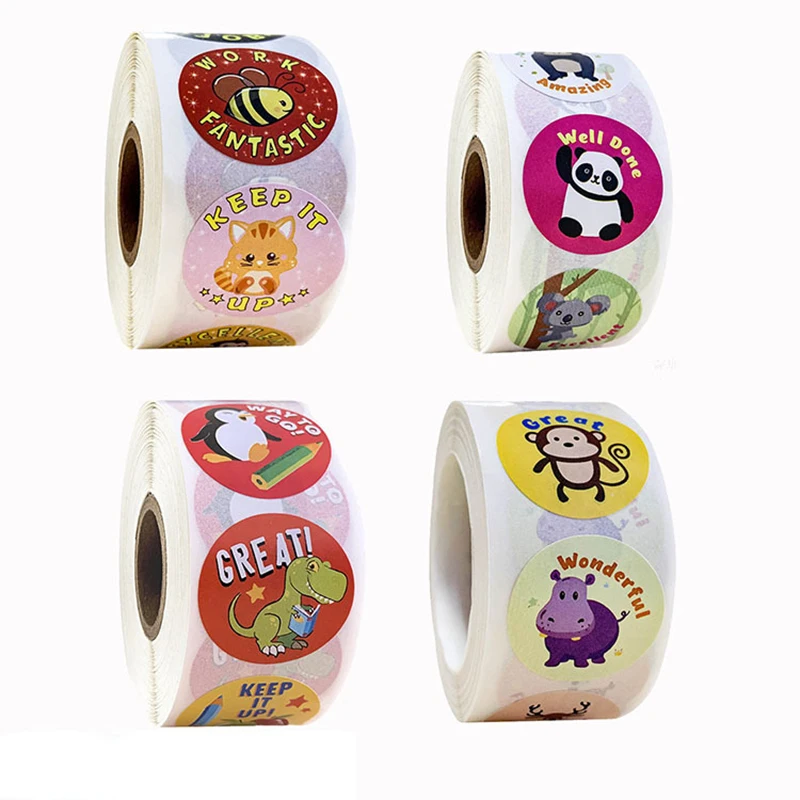 

500pcs/Set Kawaii Animal Stickers Cute Scrapbooking Stickers Diy Decoration Stationery Supplies for Notebook Laptop Travel Case