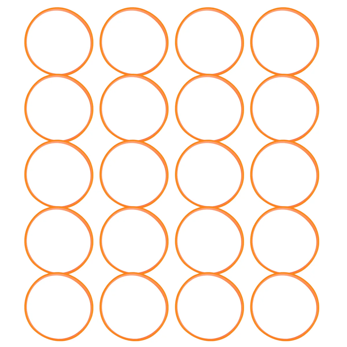 

20 Pcs Silicone Party Bracelet Athletic Wrist Tape Wristband Wristbands Straps Jewelry Bracelets