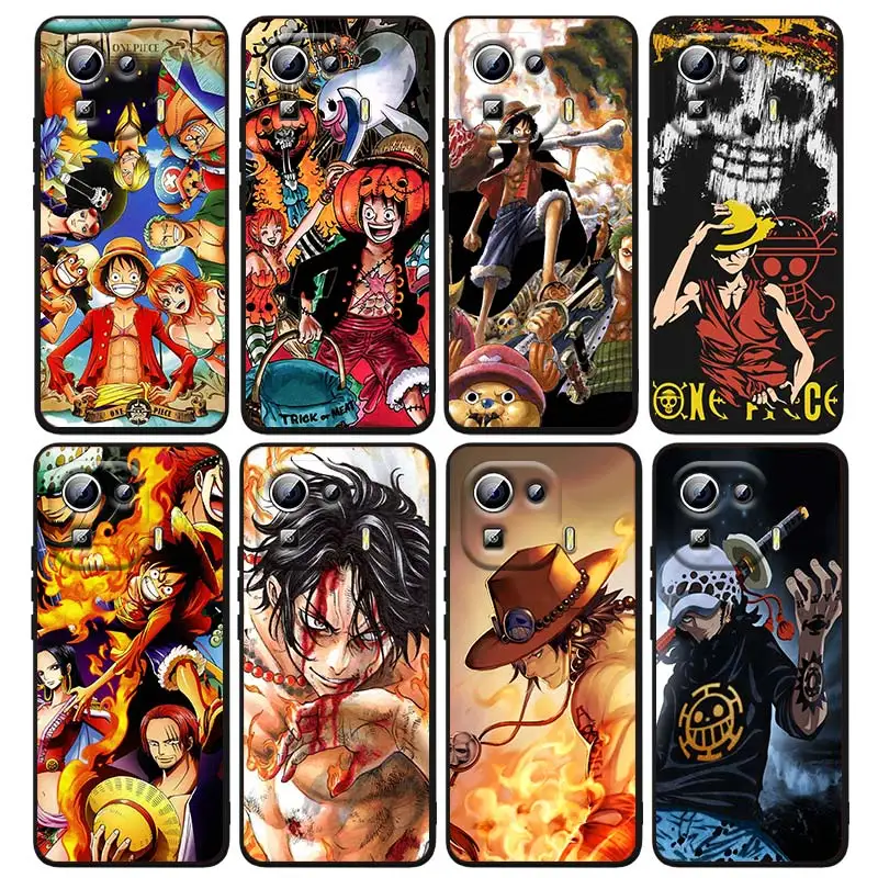 

Hot Anime One Piece Luffy For Xiaomi Mi 12 12X 11T 11 11i 10i 10T 10S Note 10 9T 9 SE Lite Ultra Pro 5G Black Capa Phone Case
