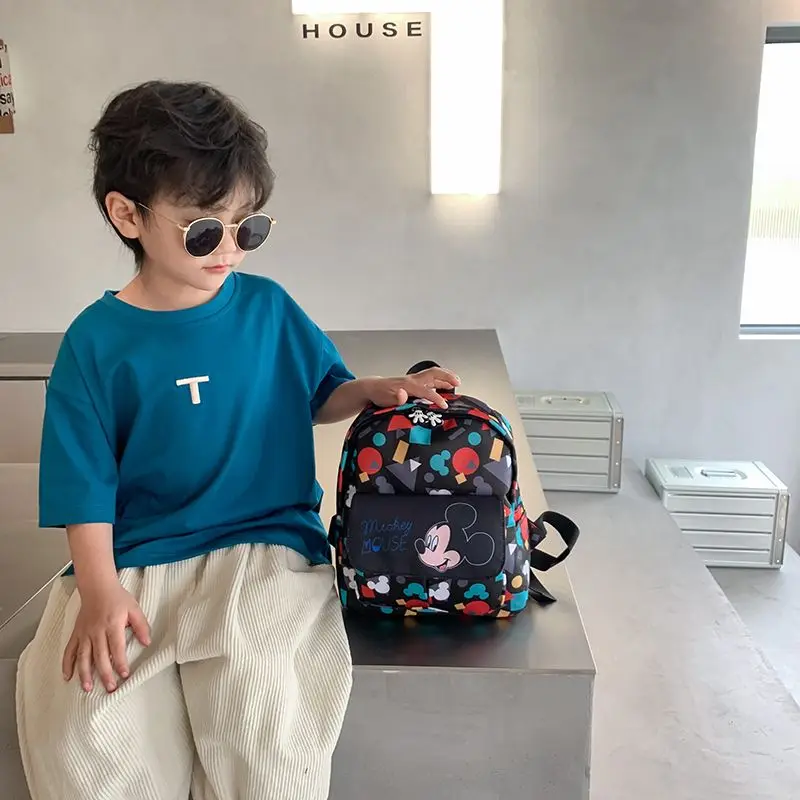 Disney Minnie Mouse Backpack for Girl Kids Schoolbag Kindergarten Students Infant Preschool Backpacks Cute Cartoon Free Shipping