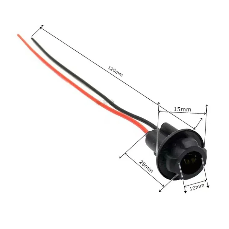 10 шт. удлинитель для автомобильного гнезда T10 0-12 В
