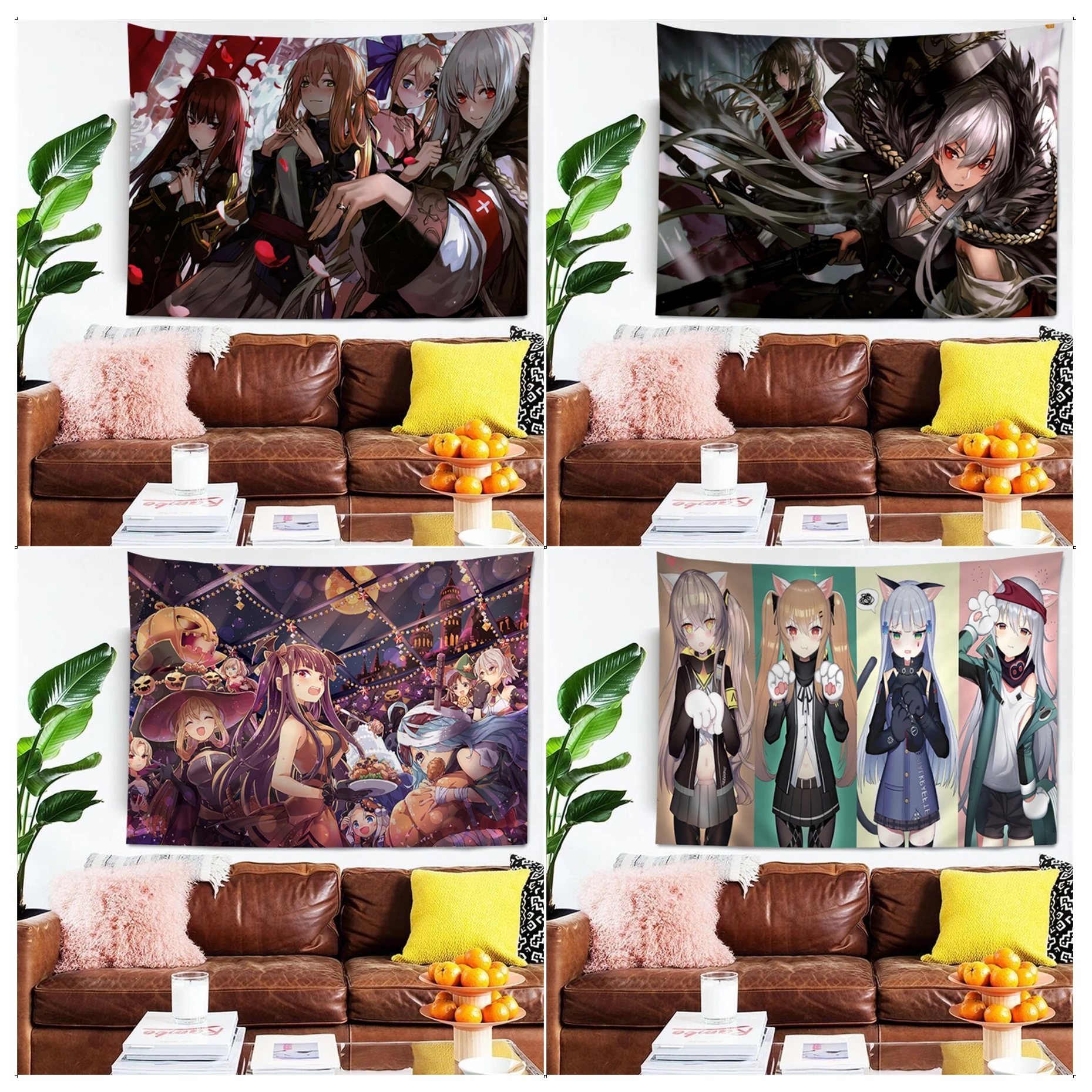 

Girls Frontline Anime Tapestry Wall Hanging Decoration Household Wall Hanging Home Decor
