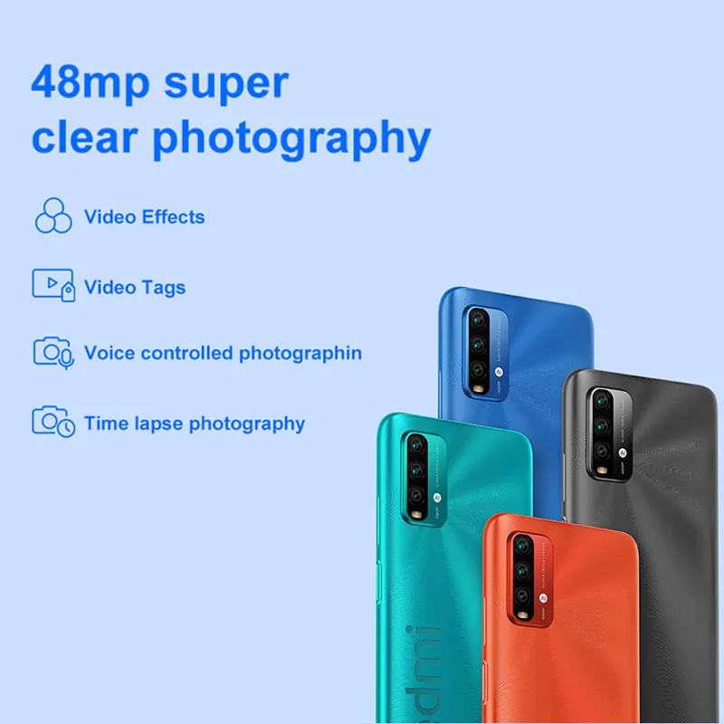 Tanie Xiaomi Redmi Note 9 Redmi 9T Globalny ROM Smartphone 6000mAh Bateria Snapdragon 662 Octa Core 48MP Camera