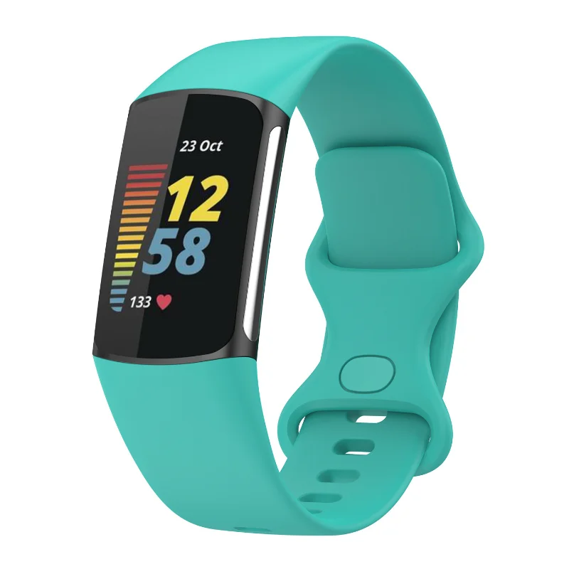 

Watch Strap For Fitbit Charge 5 Smartwatch Replacement Silicone Sport Wristband Bracelet For Fitbit Charge5 Wriststrap soft
