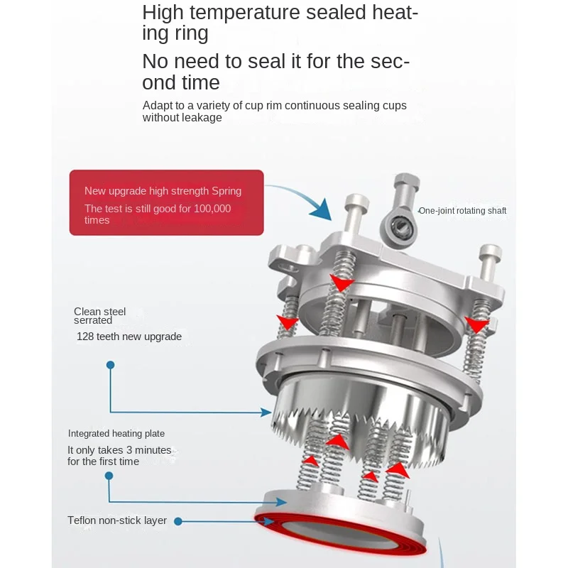 Полностью автоматическая машина для запечатывания стаканчиков 350 Вт пластиковый