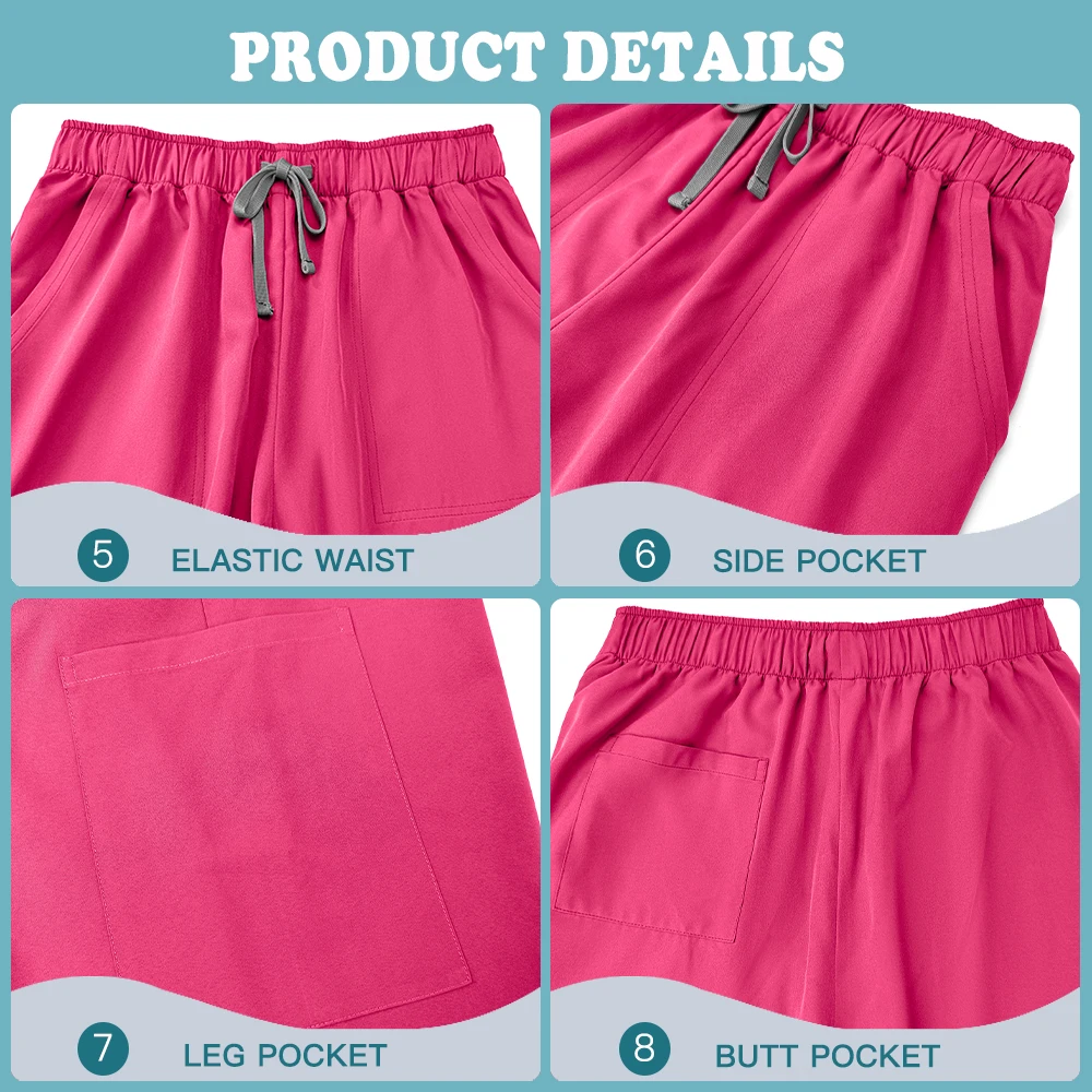 Фото Медицинский комплект униформы: эластичный хирургический халат, мягкая быстросохнущая одежда для медработников, фармацевтов, оптовая продажа, рабочая одежда для косметологов №5