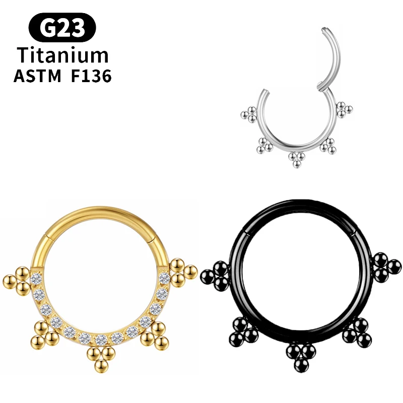 

1pc septum clicker Piercing Nose Ring Cartilage Earrings Clip Lip Horseshoe Tragus Helix Body Jewelry Stainless Steel Rings