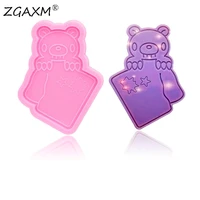 lm 1169 shiny bears epoxy uv resin polymer clay silicone mold cake gummy mold shaker jewelry silicone mold