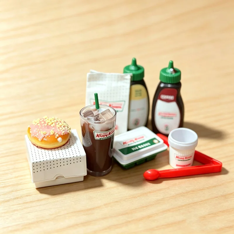 Коллекционные миниатюры Zuru Mini Brands: создавай свои собственные мини-сюрпризы — пончики Krispy Kreme, кофейные напитки, еда. Эмблематические мини-фигурки для коллекционеров. (art.: 3920dc2eac1ca) - 3920dc2eac1ca