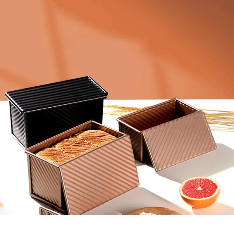 

Rectangular Loaf Pan with Lid Non-stick Bread Baking Mould with Cover Cake Toast Box Mold Bread Mold Baking Tools for Cake