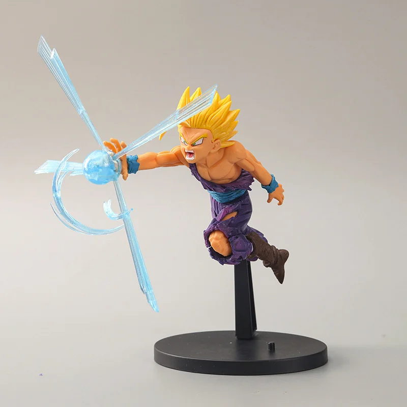 

16cm Dragon Ball Z Son Gohan Model Super Saiyan Battle Statue Action Figure Animation PVC Desktop Collection Children Toys Gift
