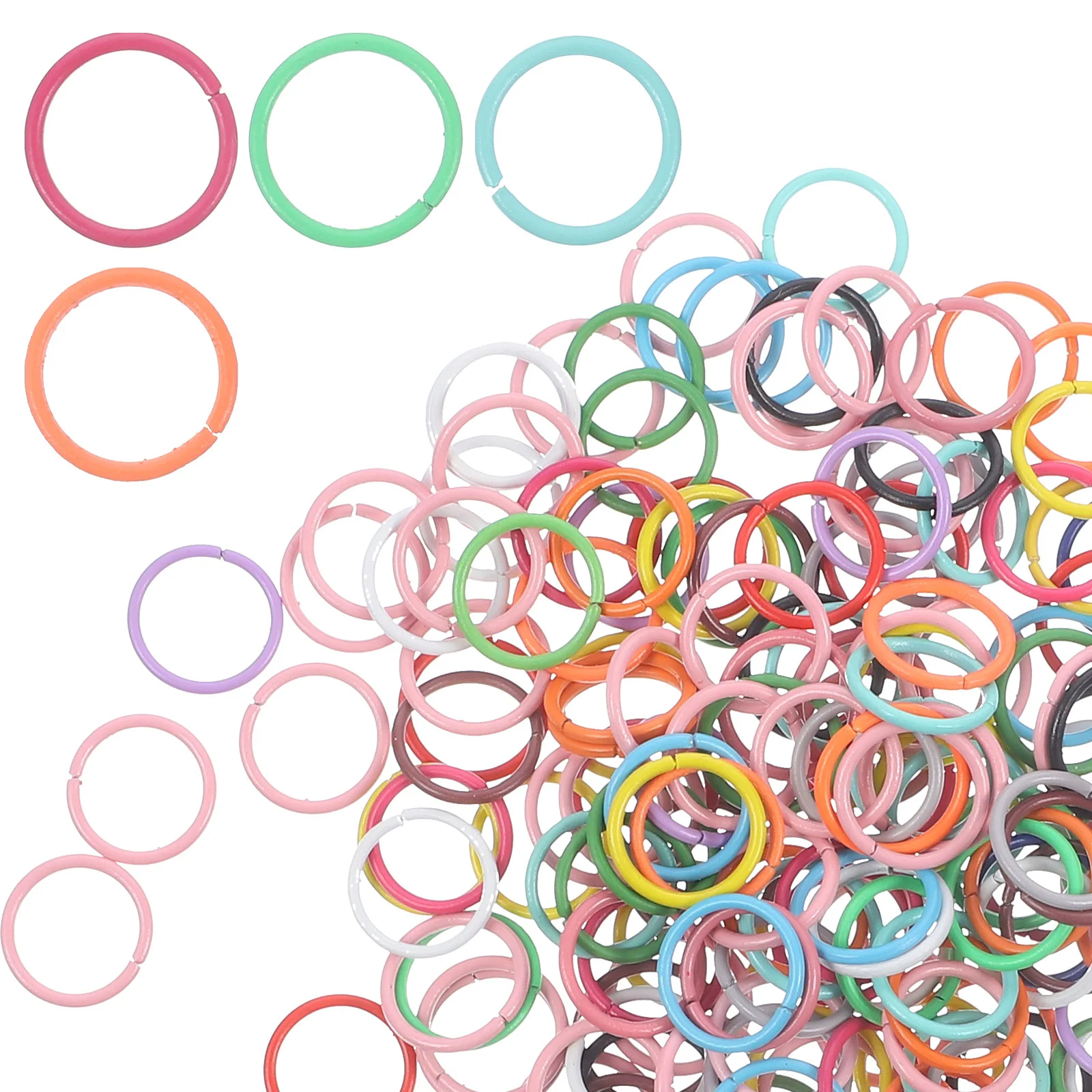 

200Pcs Metal Jump Rings Bracelet Connecting Rings Multipurpose Jump Rings Supplies