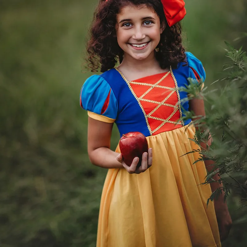 

Disney Snow White Princess Cosplay Dresses For Girls Party Birthday Gift Halloween Children Girls Costume