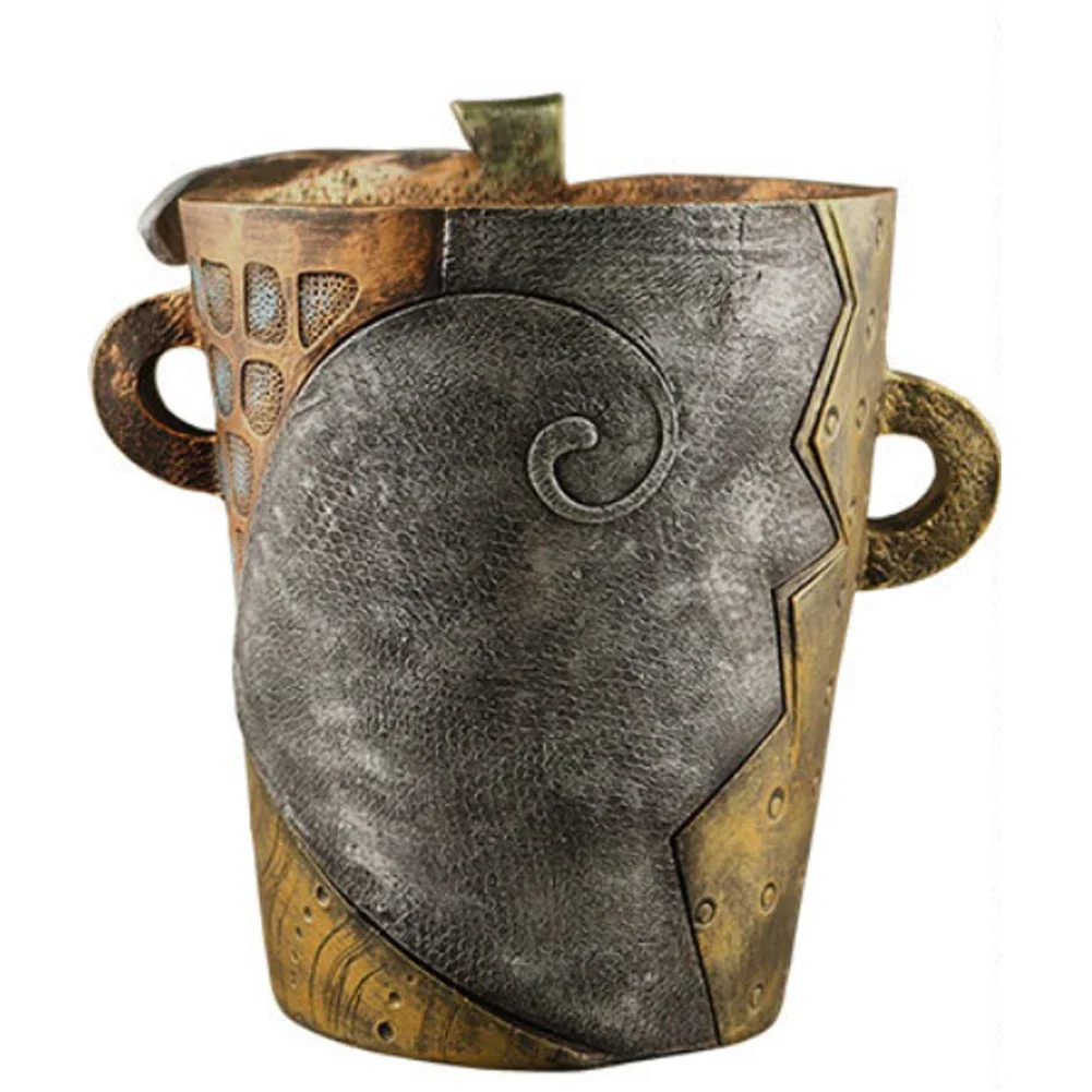 Абстрактное Лицо Doniczkowa Горшок Для Растений Зеленая Смола Цветочный Классический