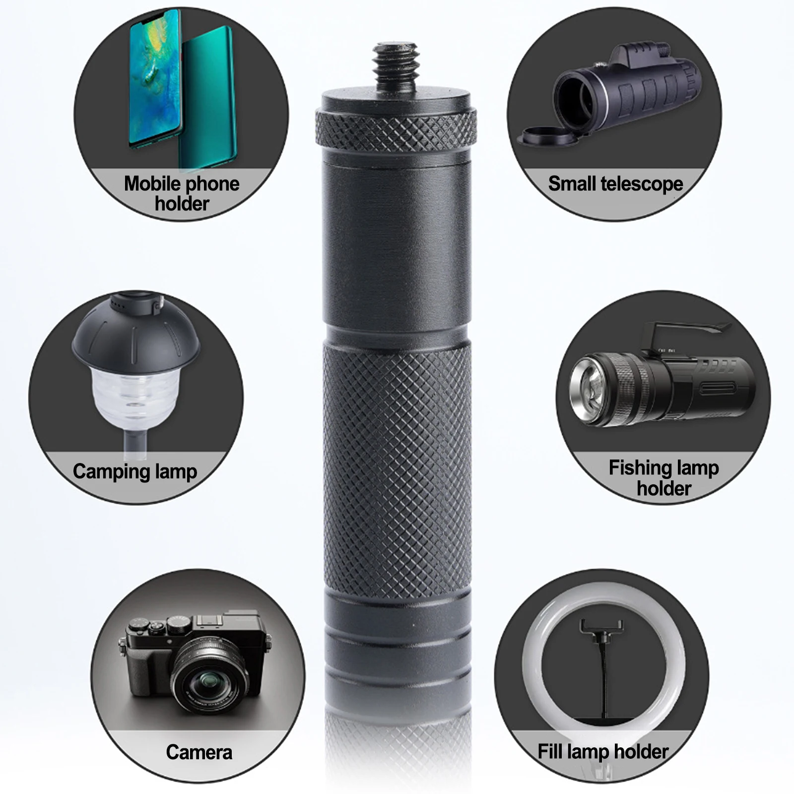 

Многофункциональный фонарь, штатив с заземляющей удочкой для наружного держателя телефона, освещение для кемпинга, осветительная стойка для рыбалки