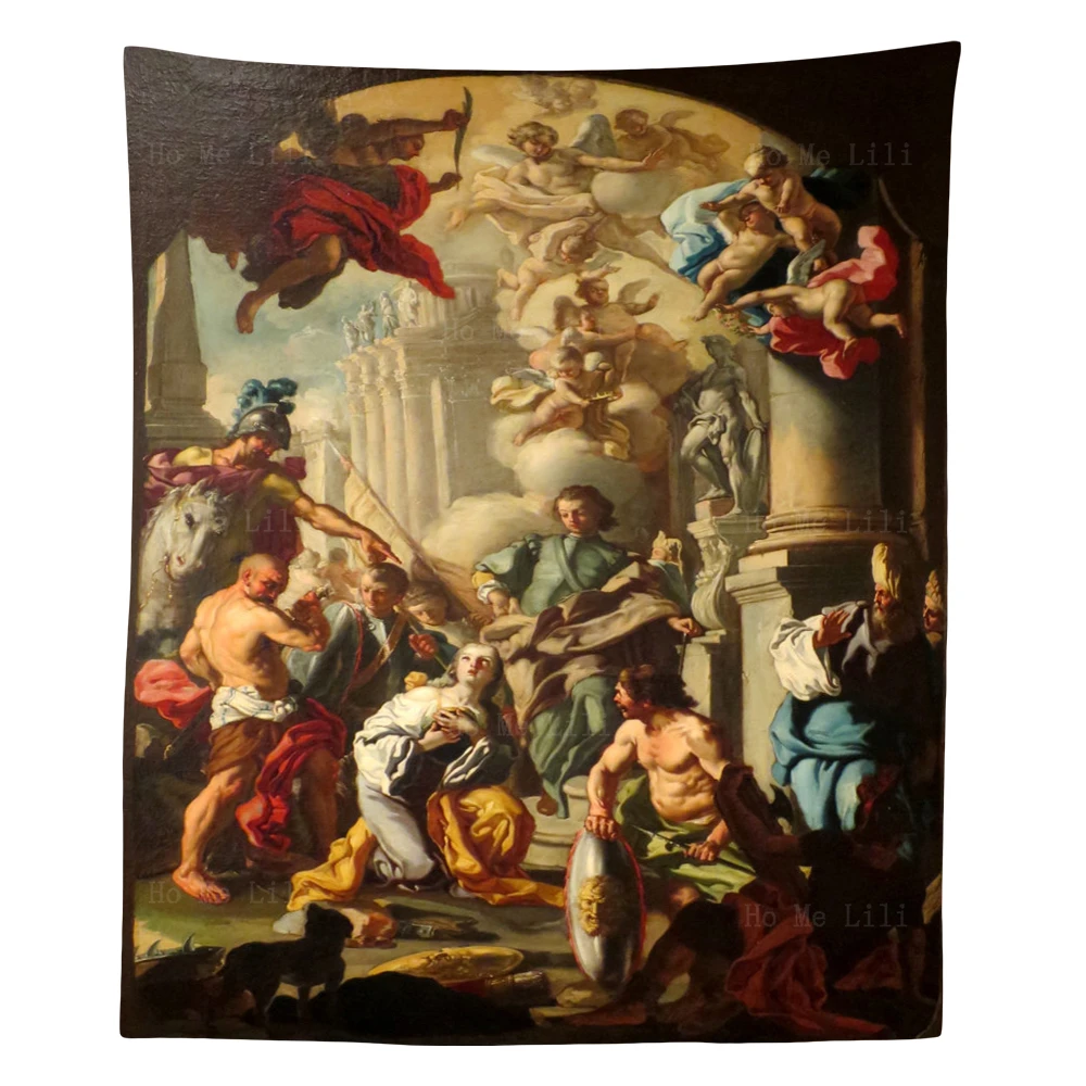 Король поклонение девственницам и Христову сцены Рождества мученический Дом св.