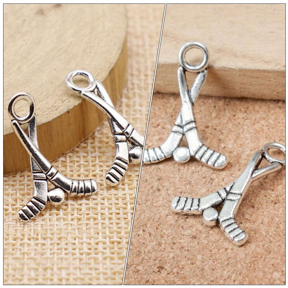 100 шт. подвеска для хоккея с шайбой винтажные украшения аксессуары изготовления