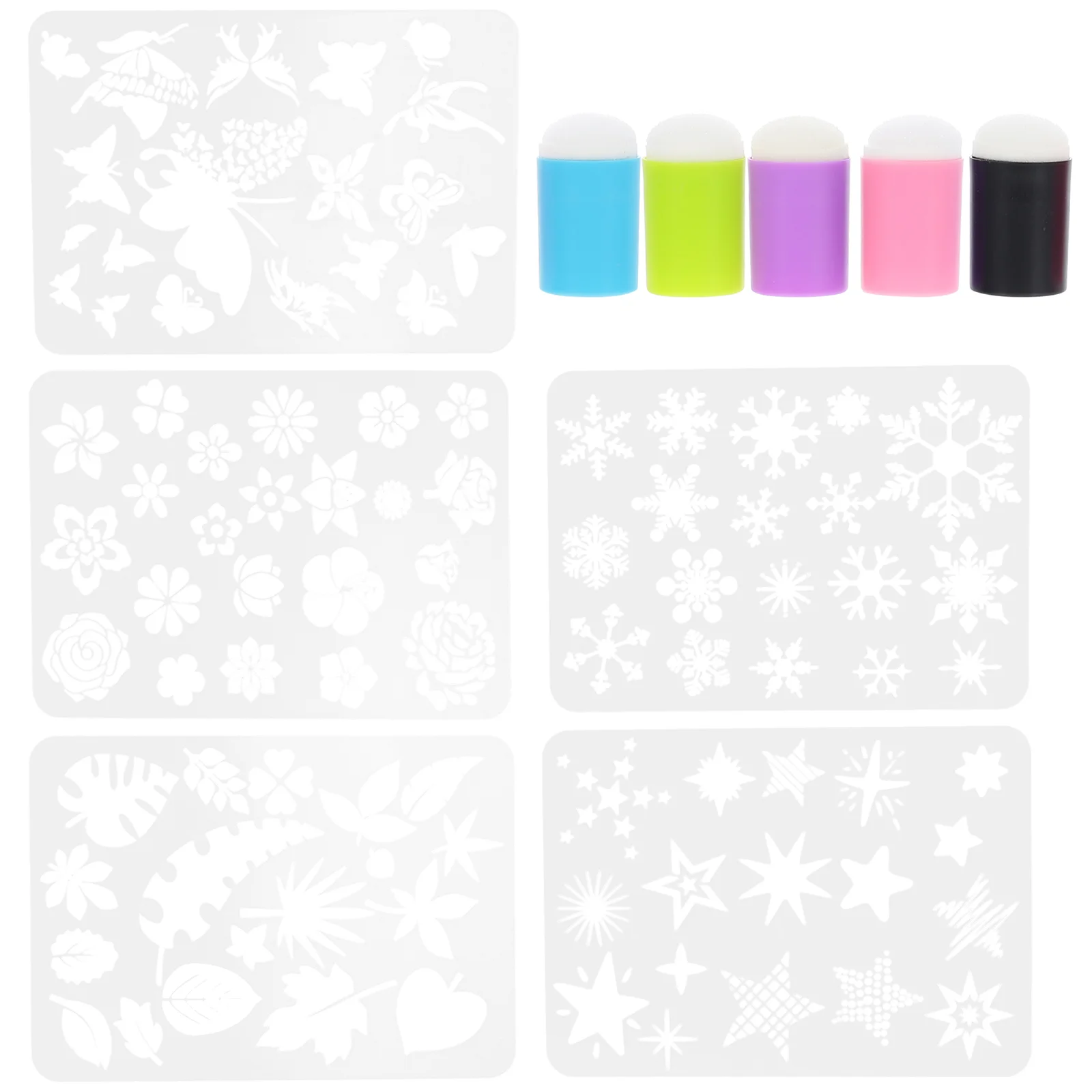 

Sponge Painting Daubersfinger Brush Flower Stencilscraft Ruler Diy Stencildrawing Sponges Tools Template Style Winter Graffiti