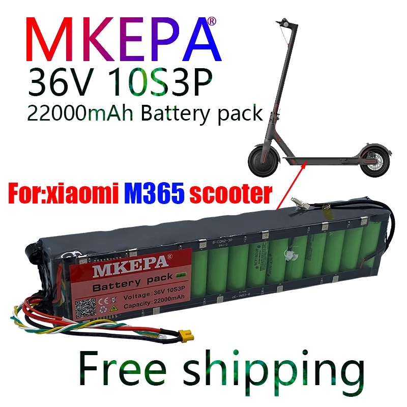 

Original 36V 22ah Battery for Special Battery Pack of Foxiaomi M365 Scooter 36V Battery22000mAh BMS