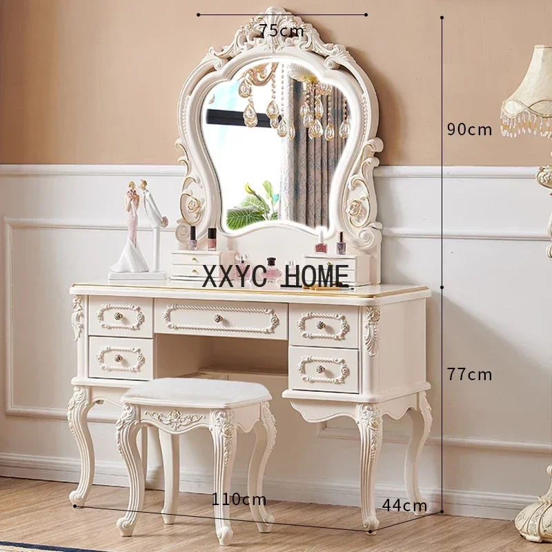 Многофункциональный современный туалетный столик для макияжа в скандинавском