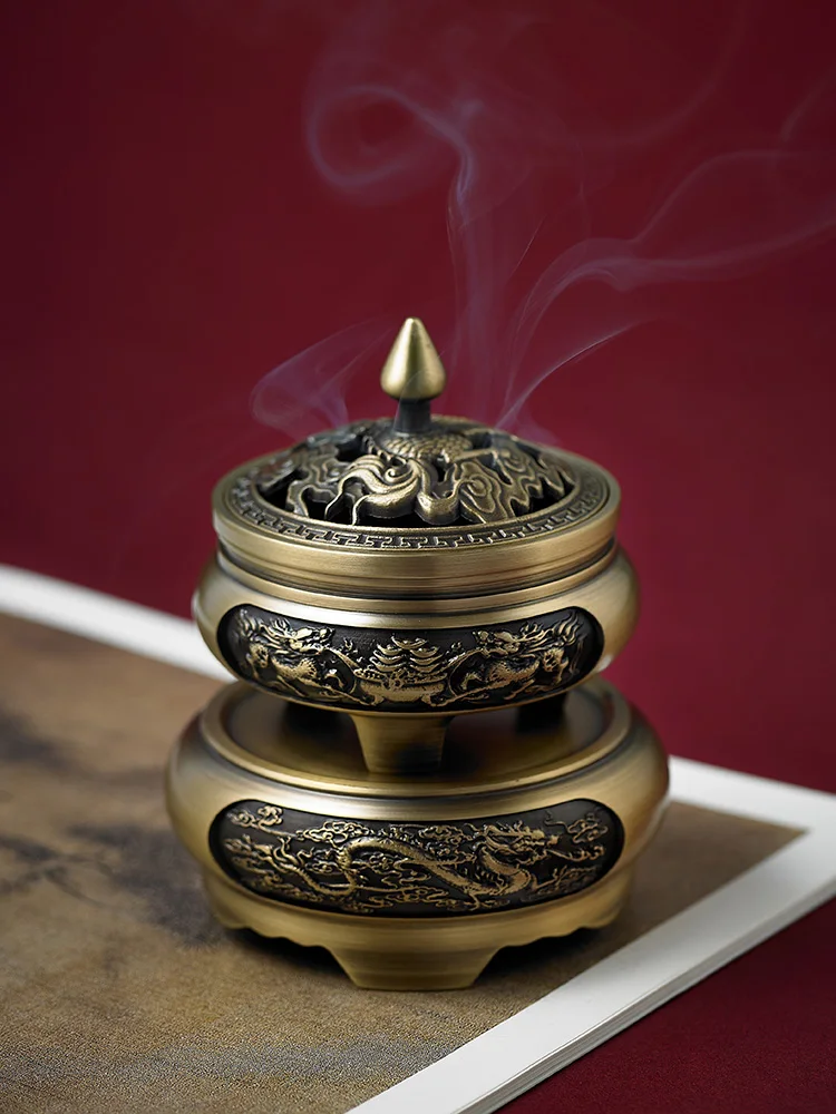 

Soothing Agarwood and Incense Coil Incense Burner KIRIN Three Feet Buddha Worship Sandalwood and Incense Burner