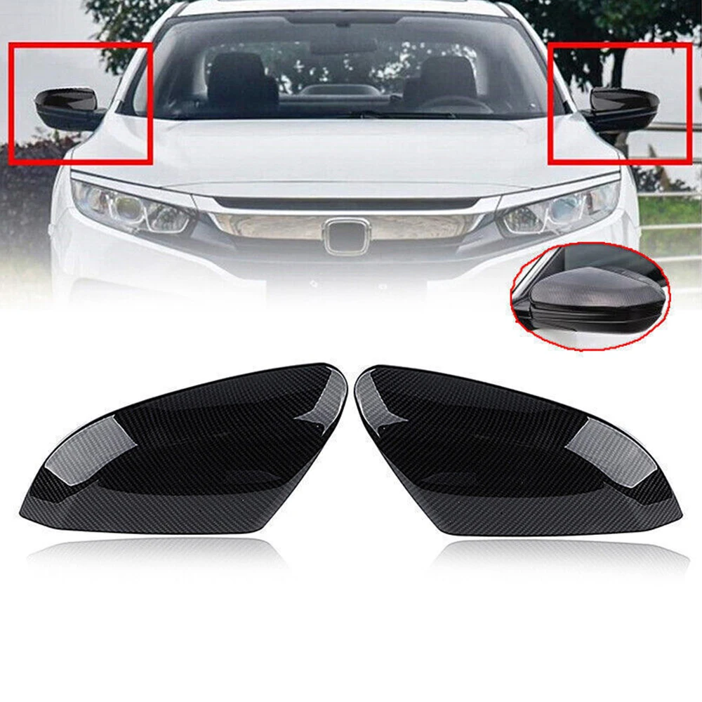 Крышка для зеркала заднего вида в форме крыла автомобиля подходит Honda Civic 10 2016-2021