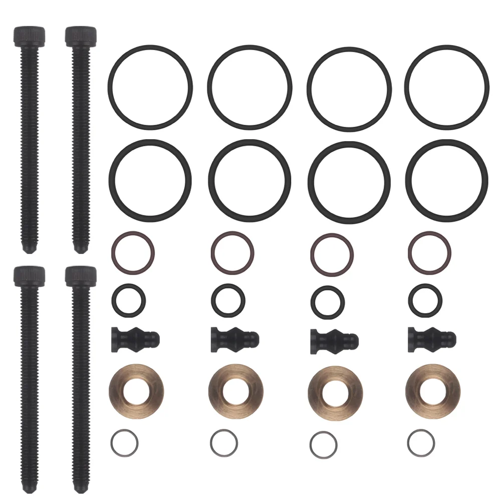 

4 Sets Gaskets Injection Gaskets Fuel Repair Tools Fuel Injection Repair Injector Fixing Bolts For Vehicle Car