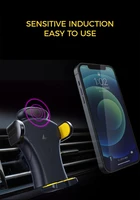 2022 smart sensor automatic clamping car wireless charger stand air outlet multifunction phone holder auto wireless charging