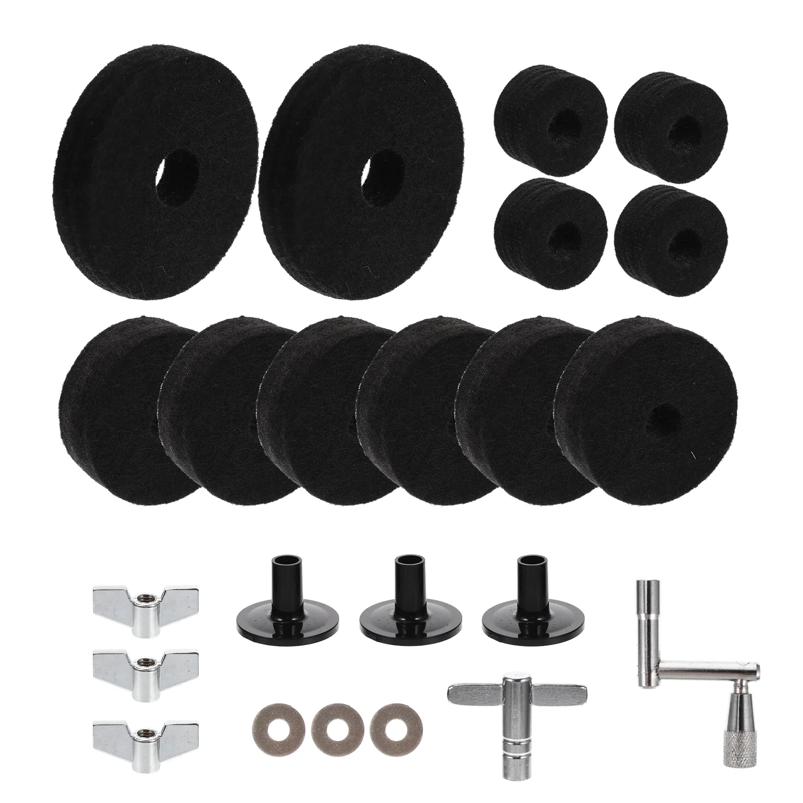 

Drum Pad Cymbal Felt Set Pads Kit Nonaccessory Small Practical Gadgets Useful