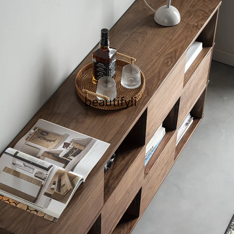 Книжный шкаф B6 из черного ореха