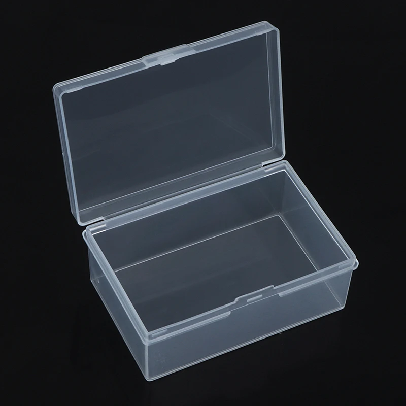 

1PC PP Transparent Plastic Box Screw Storage Box Hardware Tools Electronic Parts Empty Box With Lid Storage Box