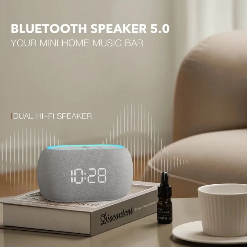 Успокаивающий будильник с Bluetooth-динамиком функция повтора пробуждения 21