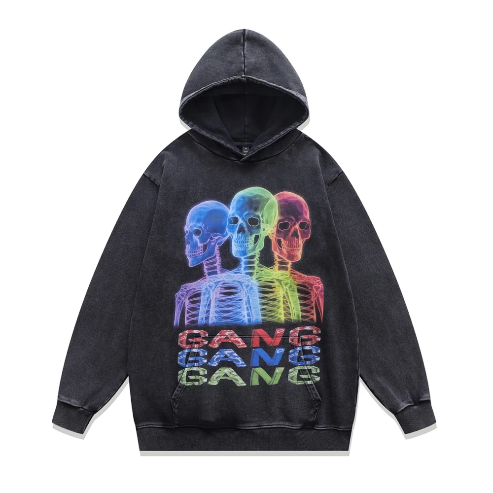 

Anime Y2k Skulls Print High Quality Goth Hoodies Men Oversized Berserk Tops Sweatshirts Hoodie Streetwear Hooded Vintage Clothes
