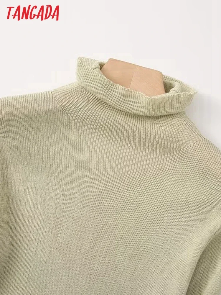 Женский вязаный свитер Tangada с высоким воротником