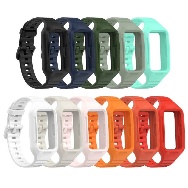 

Waterproof Wristband Compatible with HuaweiBand 7 Bracelet Sport Smart Watch Silicone Band Anti-scratch Sweatproof Strap